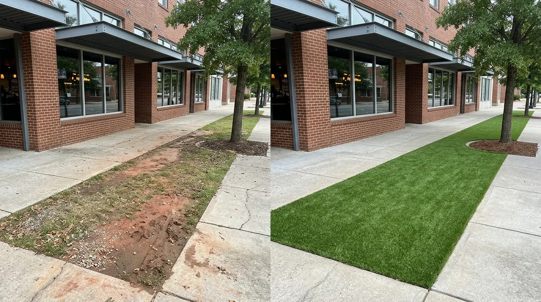 Result artificial grass installation in Huntsville - Huntsville Artificial Grass Installation