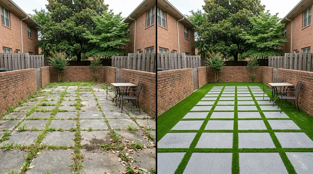 Result artificial grass installation in Huntsville - Huntsville Artificial Grass Installation