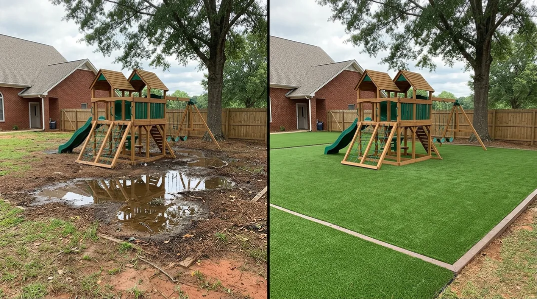 Result artificial grass installation in Huntsville - Huntsville Artificial Grass Installation