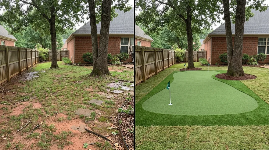 Result artificial grass installation in Huntsville - Huntsville Artificial Grass Installation