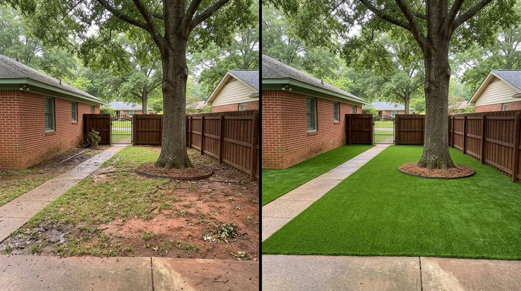 Result artificial grass installation in Huntsville - Huntsville Artificial Grass Installation