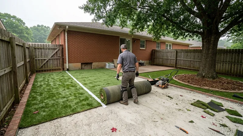 Residential Artificial Grass Installation Huntsville